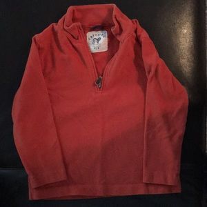 Size 4/5 crewcuts boys orange 1/4 zip pullover
